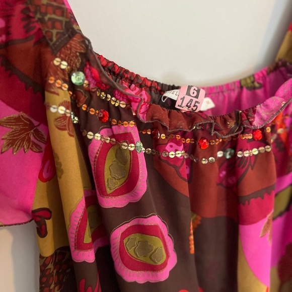 Y2K Floral Multicolor Top - Picture 3 of 9